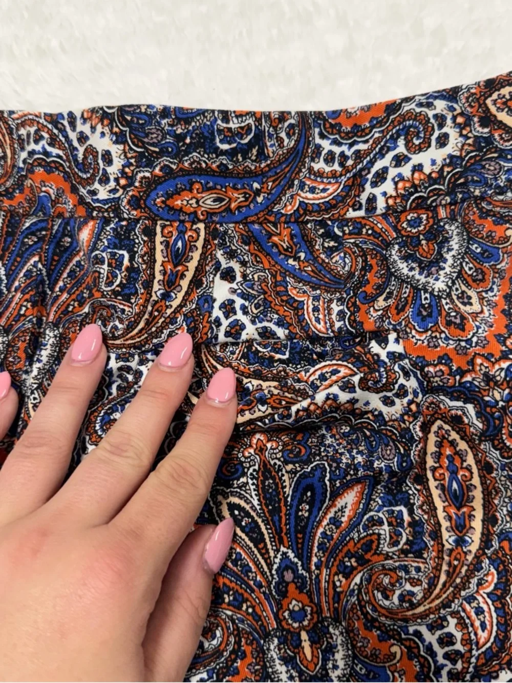J. Crew Paisley Shorts Size 8
